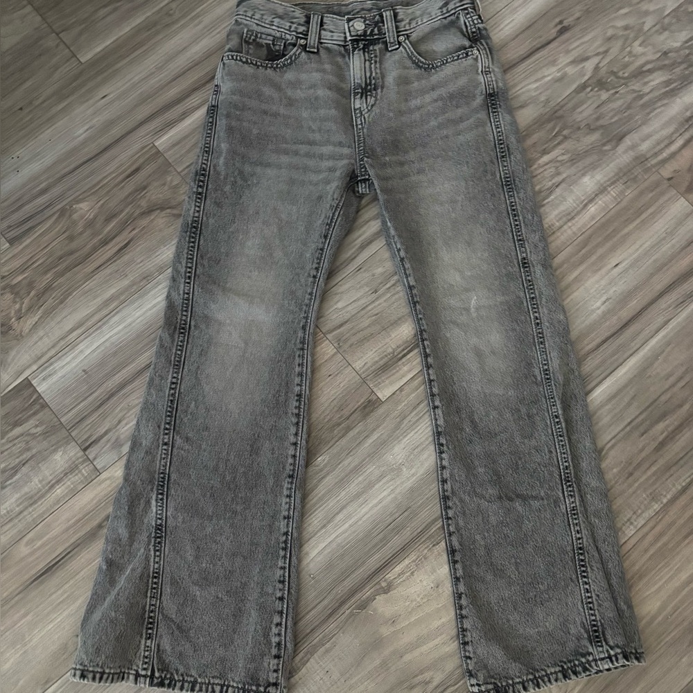 Old Navy Kids Size 12 Grey Baggy Flarred Jeans